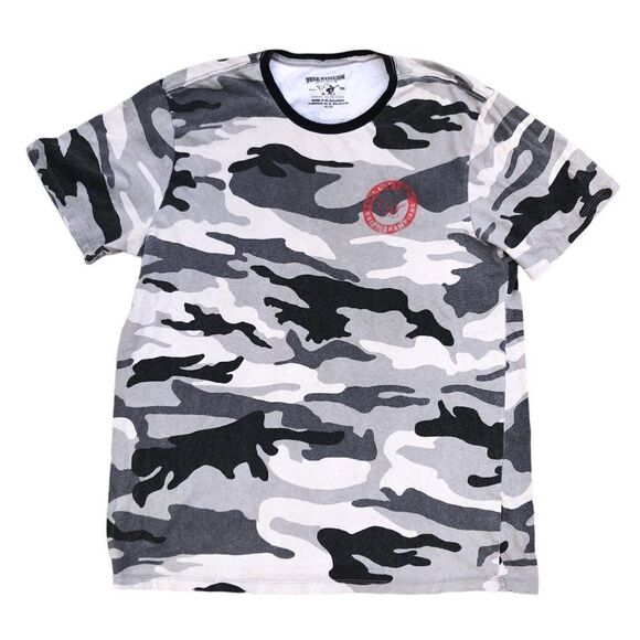 True Religion Shirt XL Camo Big Logo - Picture 1 of 10